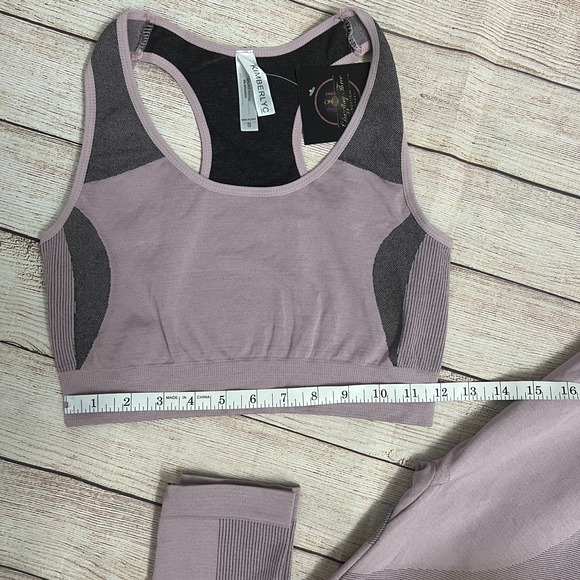 New Kimberly C Seamless Rose Pink Workout Set - Size SM | 2-Piece Activewear Set - Picture 3 of 8